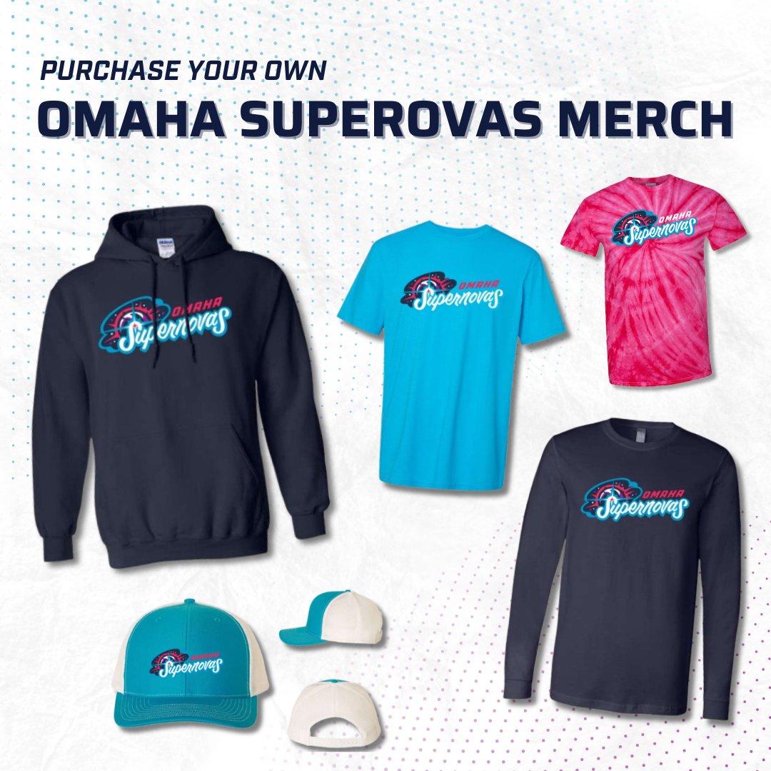 OmahaSupernovas's tweet image. Have you purchased your Supernovas apparel yet? 👀🌟

Show your team spirit and get your very own Omaha Supernovas t-shirts, sweatshirts, hats, sherseys, and MORE! 💫

Shop the collection today! 🛒⬇️
lawlorscustom.com/supernova

#OurTime #OmahaSupernovas #NeProVb #SupernovasMerch