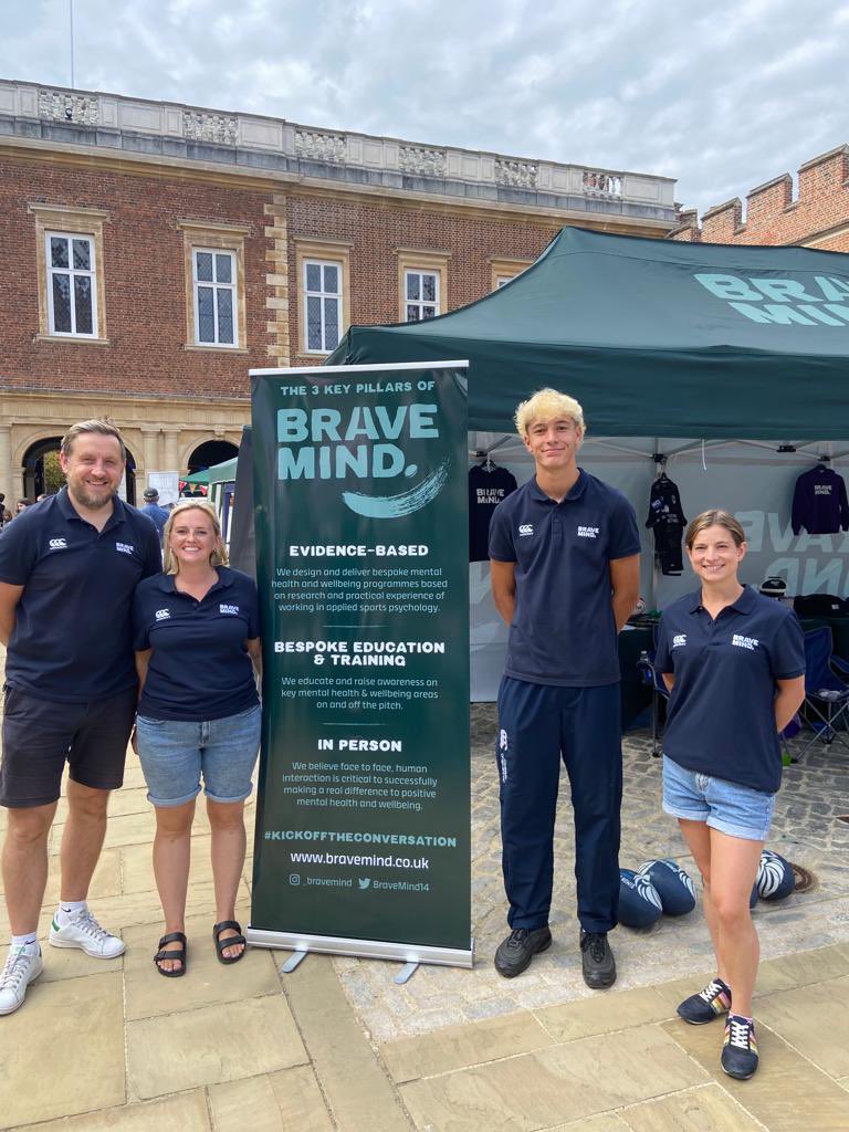 BraveMind14's tweet photo. A great day at @Eton_College today - thank you to everyone who visited us for a chat. Loved it and hope to be back next year! Congrats to our winners 😊 Enjoy! #kickofftheconversation #mentalhealthmatters @canterburyNZ https://t.co/qanoenz0Xv