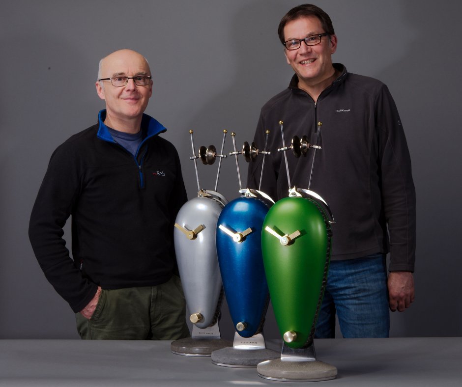 BLOTTWORKS's tweet image. Way back at the beginning of Blott Works there were two of us - me and Andy Plant. We designed these Pebble chain clocks together. They were good days but Andy had other commitments so had to pull out in the end which was a big shame.
#backintheday #clocks #contemporaryclocks