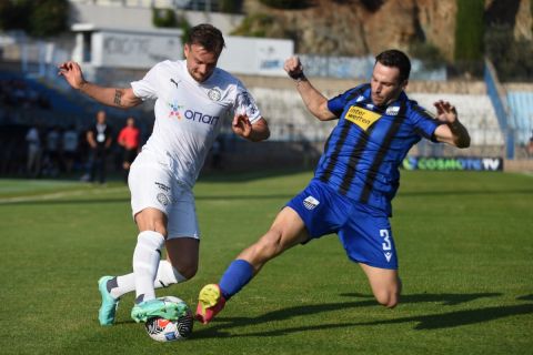HellasFooty's tweet photo. FT: Lamia 2-2 OFI
First game of round 4 ends in a high-scoring draw. A game of back & forth as Lamia held off OFI in an entertaining game
#LAMOFI | #SLGR https://t.co/Ypybqw6wQZ
