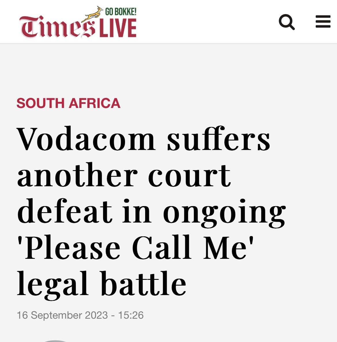 NelsonQ_Tau's tweet photo. Note South Africans📍

The courts are now starting to clampdown on delaying tactics by @Vodacom

They bite the dust again in the ‘Please  Call Me’ matter.

We getting closer to one of the biggest settlements in the history of SA 

We gonna be there. 

@SCA_ZA judgement loading.. https://t.co/x9m01qEWRv