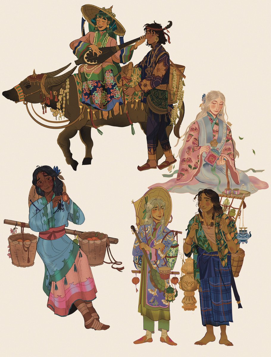 sethpuertoluna's tweet photo. My Southeast Asian ocs 🦜🪷 https://t.co/UuBi79M5S5
