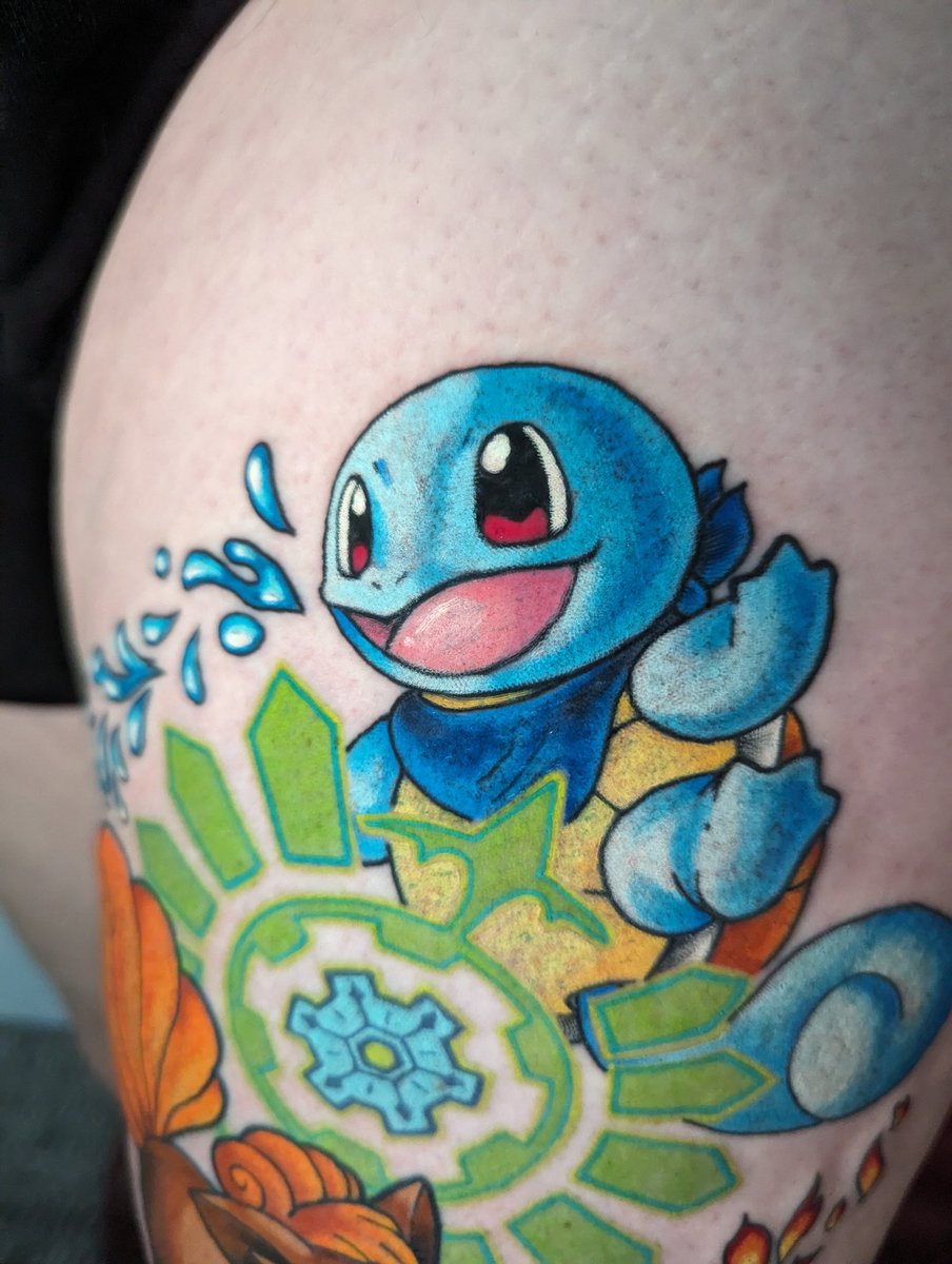 FoxeneStarr's tweet photo. The pics for the PMD tattoo!! I loved doing this one ! #pokemonMD #PMD #PokemonMysteryDungeon https://t.co/7qMVIRscPN