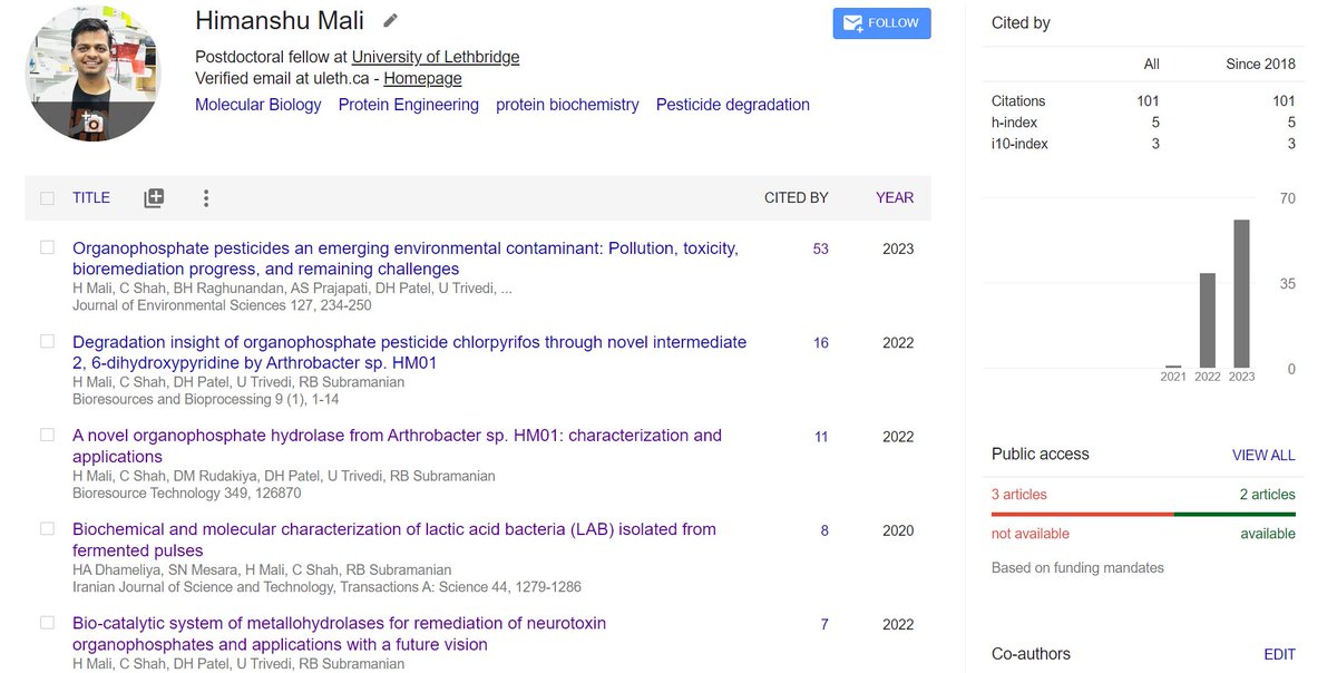 himanshumali's tweet photo. I am happy to share that I achieved the first (very small) milestone in my academic journey within a year 2022-23. In academia, I learned how to celebrate even small steps while enjoying our own company.
@PhDVoice @PostdocVoice @PhD_Genie @PhDStudents @academia @IndiaBioscience https://t.co/6WW2NdC5jd