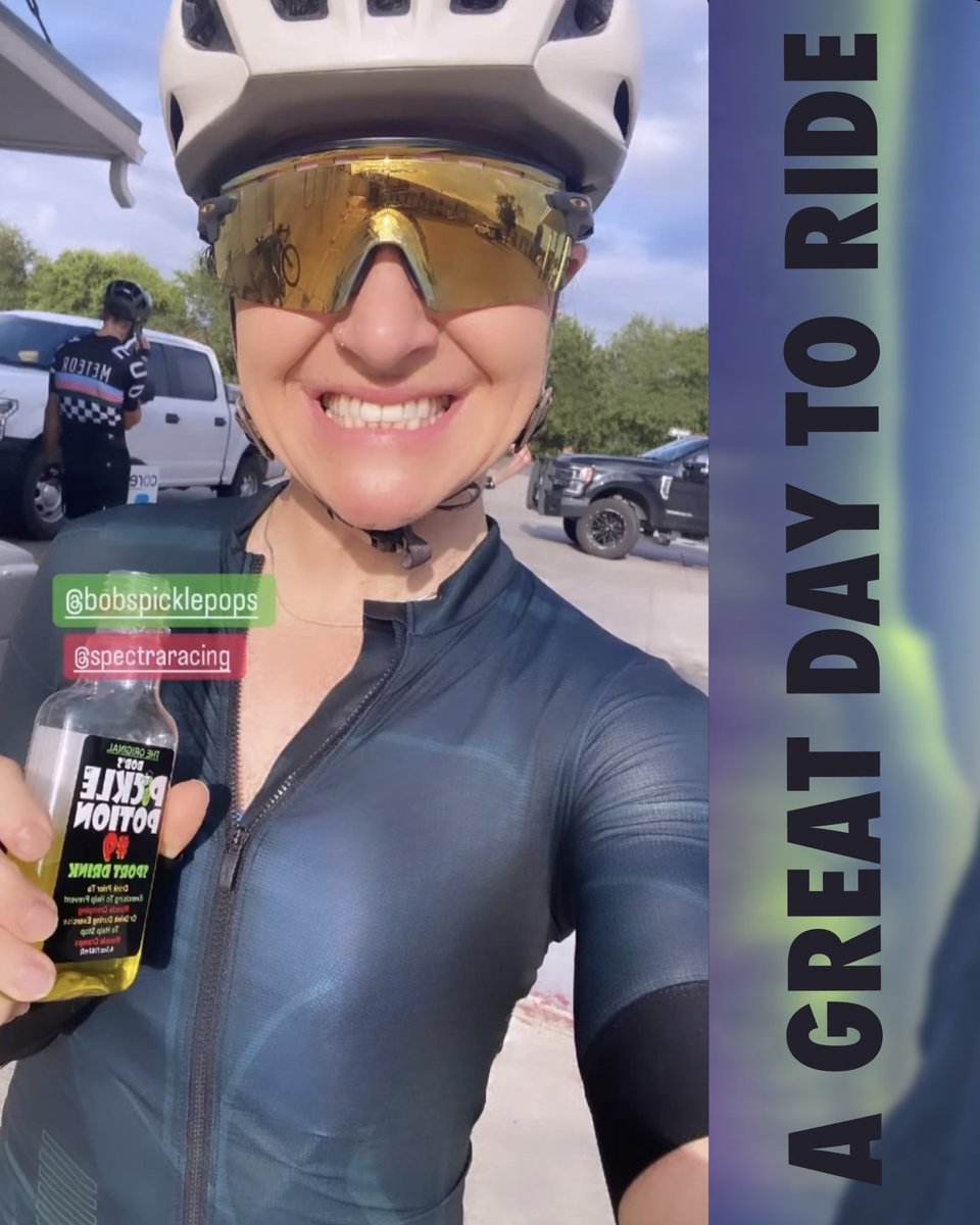 Bobs Pickle Potion There’s no doubting the benefits of downing a quick ⚡️ electrolyte boost at vital points of your training. @mdubya3 Thanks Meg! 
😓.
#endurance #training #cycling #cyclinglife #workout #triathlete #tri365 #ironman #sports #womenscycling #picklepotionnumber9