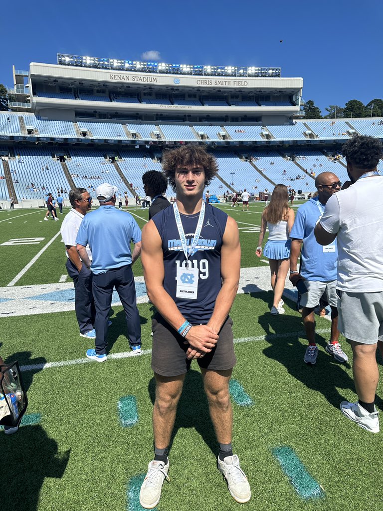 Alex Olander #44 (@olander_alex) on Twitter photo Big thanks to <a href="/UNCFootball/">Carolina Football</a> for having me at their game! Big thanks to <a href="/UNCFootball/">Carolina Football</a> for having me at their game!