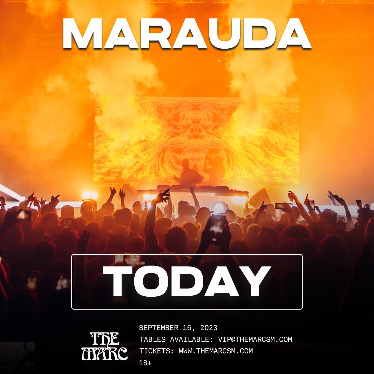 TONIGHT!! 

Let the music carry you away with <a href="/maraudamusic/">MARAUDA</a> 
all night and <a href="/VAMPAOfficial/">VAMPA 🦇🏰🥀</a> + <a href="/hukae_/">Hukae</a> 🔥