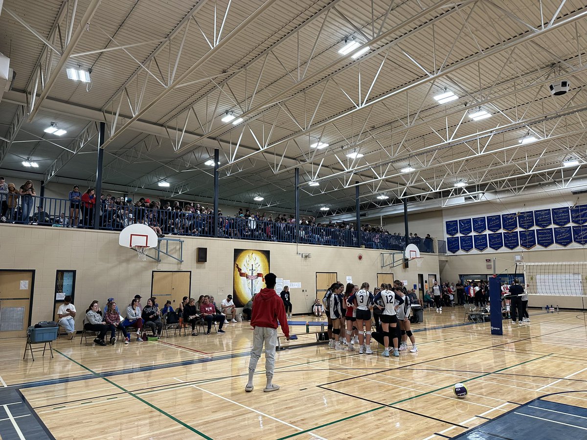 Loved Friday at DP Todd!! Pep rally and first tourney of the year 💙❤️ <a href="/dptstrojans/">D.P. Todd Secondary</a>