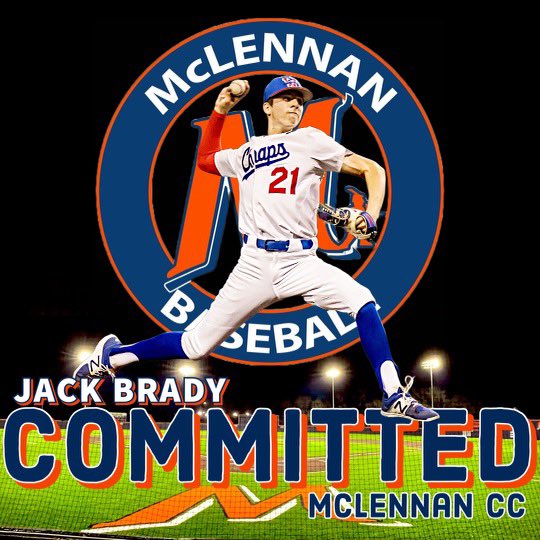 Excited to announce my commitment to McLennan CC! Thank you @CoachTJohnson45 for the opportunity! I’m grateful to my family and to my @WHSChapBaseball and @LonestarBSBclub teammates and coaches for all that they have done to help me reach this goal. #BosqueBoys @mccbaseball1