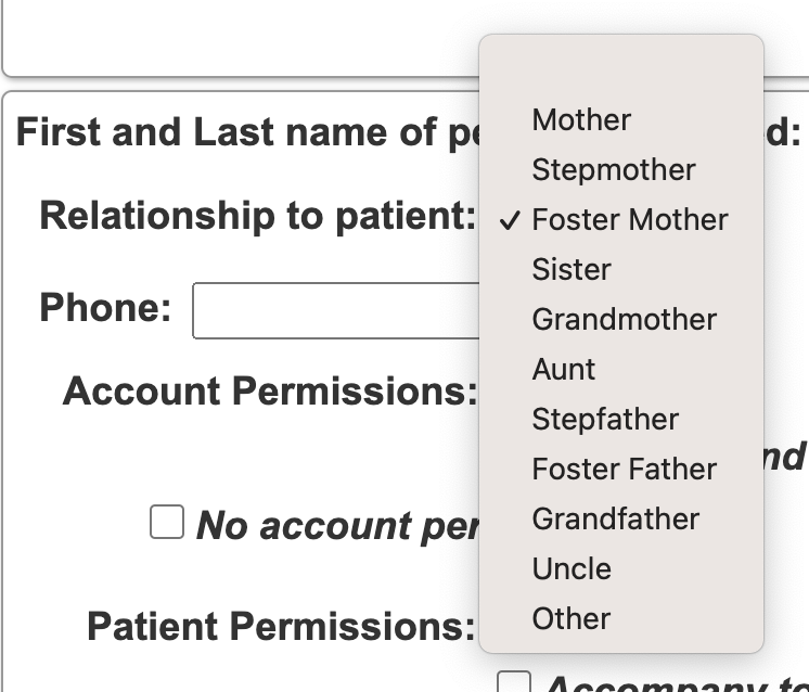 At my kids' dentist, nearly any relative can get permission to discuss their medical info.... except a father #wtf