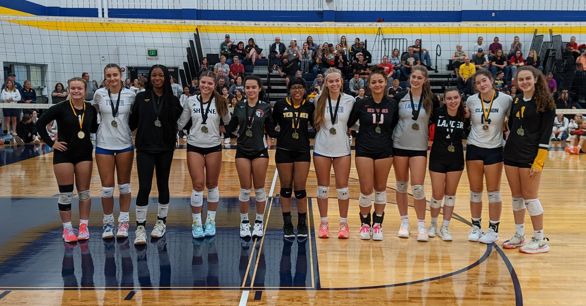 ClawsonVolley's tweet photo. Meet your 2023 #TribuneTournament All-Tournament team, which includes Clawson's own Evie Liford earning co-MVP honors. https://t.co/Wi7MxauTjg