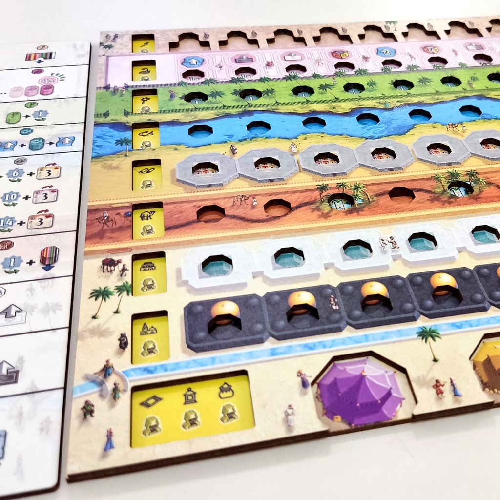 Erweiterung zu #Marrakesh Ich bin schockverliebt. Keshis und Wettrennen, asymmetrische Startbedingungen, neue Power-Keshis, Solomodus. Ich will es ausprobieren! <a href="/real_QueenGames/">Queen Games</a> #Pressetage