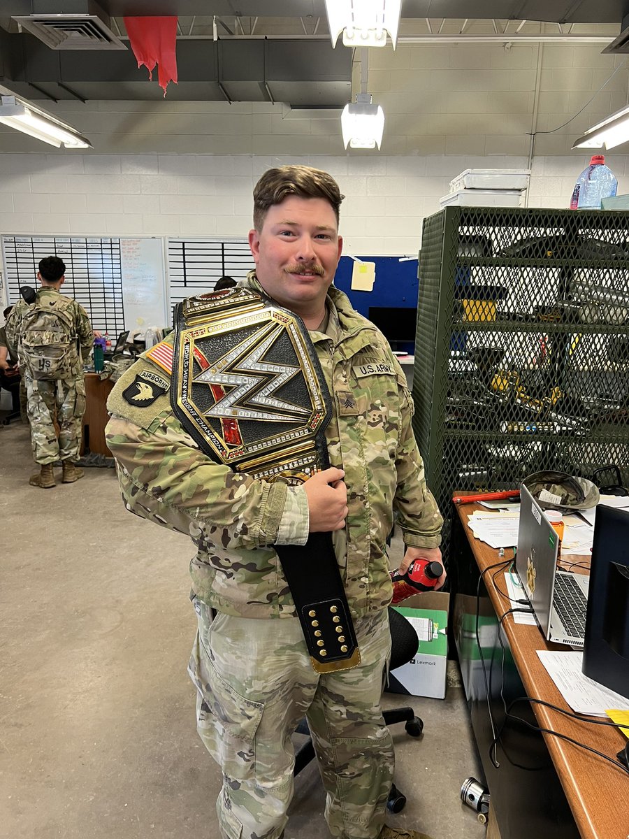 Sustainer of the Week: SGT Sargent (yes really…) 91B Unscheduled Services NCO. Troubleshot and repaired over a dozen pieces of equipment this week. Brought in personal tools to repair equipment. Work horse that went above and beyond. #NCOsLeadTheWay #GoOrdnance