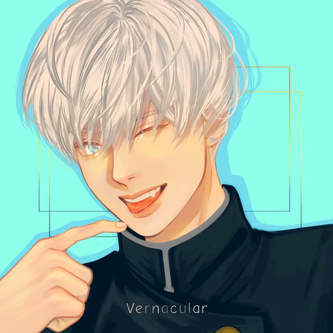 Vernacular__'s tweet photo. Artist mode activated! ✨
.
.
.
#GojoSatoru #jujutsukaisenfanart #illustration #digital https://t.co/vj3IevOEkT