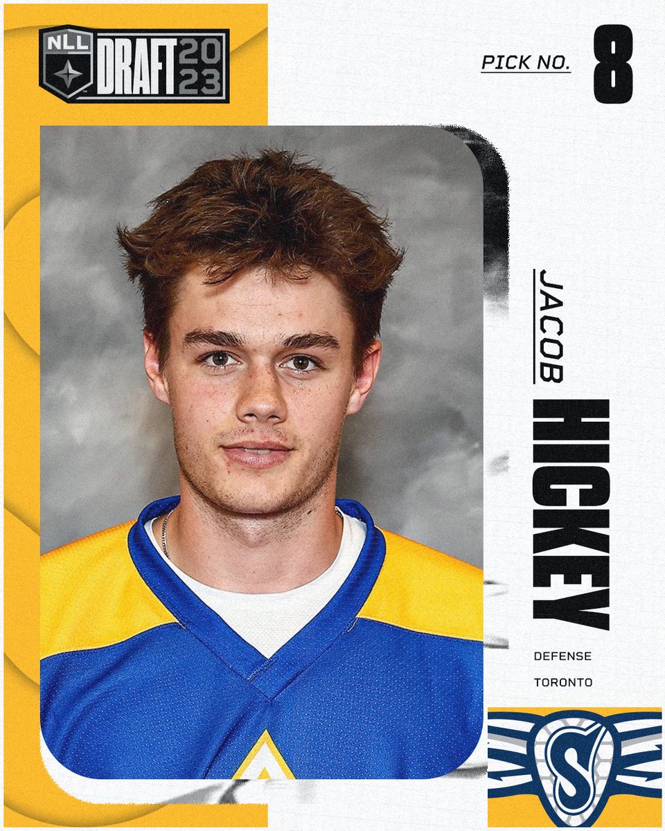 With the 8th selection in the 2023 Entry Draft, <a href="/GeorgiaSwarmLAX/">Georgia Swarm Professional Lacrosse</a> select Jacob Hickey.

<a href="/BeachesJrA/">Toronto Beaches</a> | <a href="/WesternMustangs/">Western Mustangs</a>