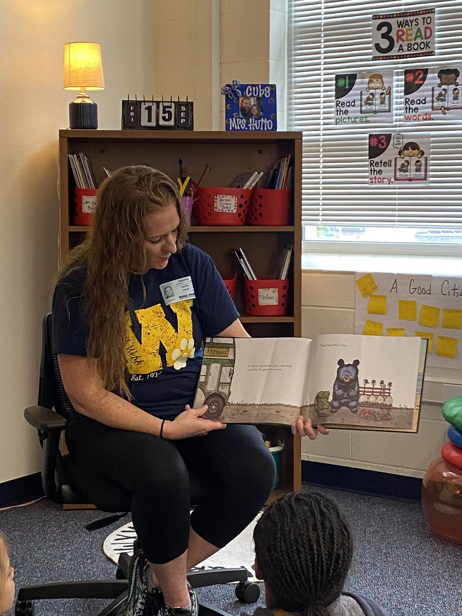 Our first mystery reader of the school year. Thank you Mrs. Hayes. We loved your book choice😊 <a href="/webbcubs/">Webb Cubs</a> #mymisd