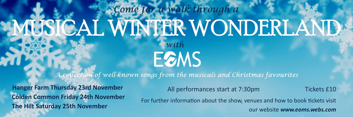 Ooh, new banner. Must be time for you to book your tickets!