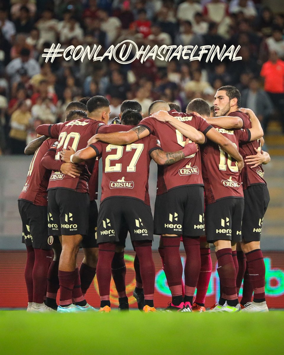 Universitario's tweet photo. Ⓤ𝗡𝗜𝗗𝗢𝗦 𝗬 𝗖𝗢𝗡 𝗚𝗔𝗥𝗥𝗔 🫂👊

#ConLaUHastaElFinal https://t.co/3eepRAy2aI
