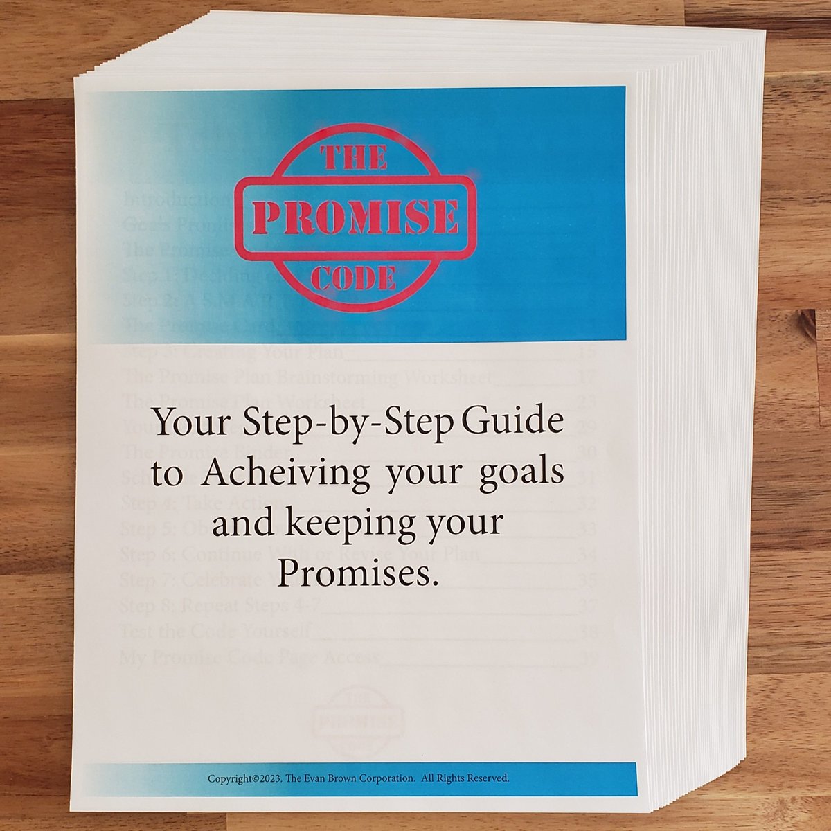 EvanBrownCorp's tweet photo. Here's the ebook that comes with The Promise Code.  After watching the videos, you'll have the written instructions on how to keep to the code.
#TheEBC #ThePromiseCode #EntheosInitiative #goalachievement https://t.co/gB1dAL2fmX