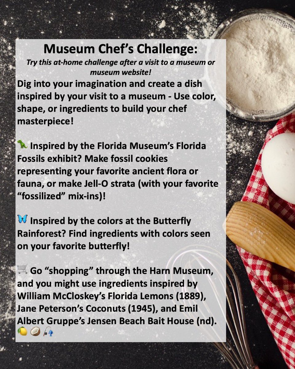 UFMuseumStudies's tweet photo. Museums are awesome, but have you ever tried adding in your own flare?
Swipe for ideas on games and tie-ins for your next museum trip, and be sure to tag us!
#museumday #museumgames #musepose #museumselfie #museumfood #museumsareawesome
@floridamuseum
@harnmuseumofart https://t.co/jm7Ejtwlx6
