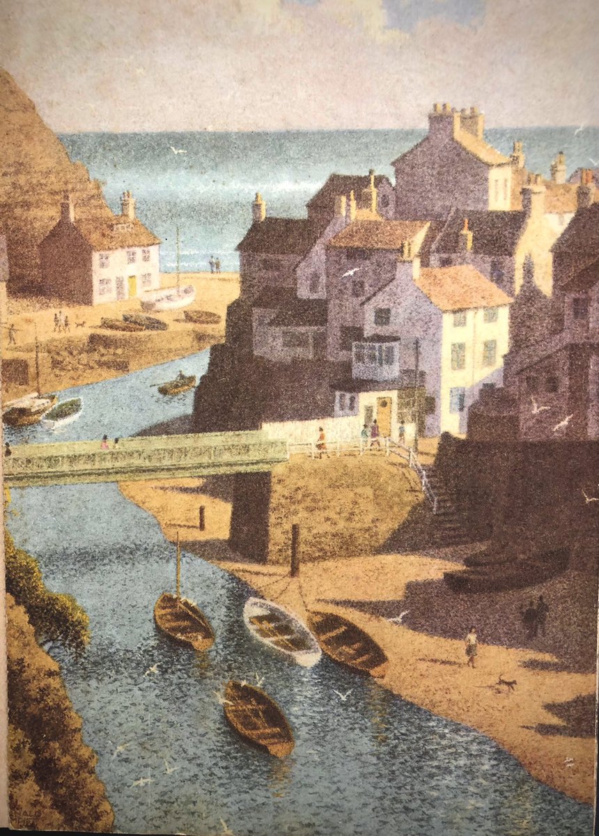 Other work of the Ladybird book artists. 
‘Staithes’
Reader’s Digest, 1972
Artist: Ronald Lampitt