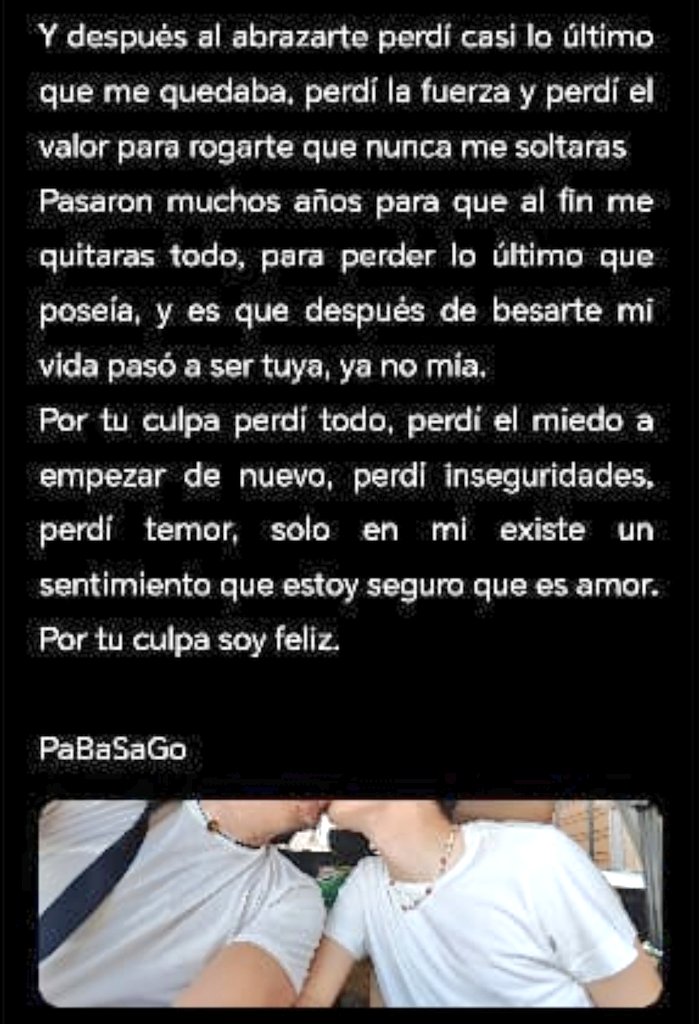 Docpool1's tweet image. @Jo_Mp02 🤍
POR TU CULPA LO PERDÍ TODO
Lo dejaré por aquí y me iré lentamente.....TQM 🤍🦒🌻💍