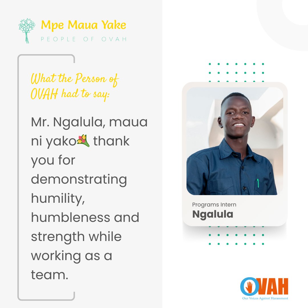 OvahTanzania's tweet photo. Maua ni Yako @ngalula_jackson !
Introducing Mpe Maua Yake- OVAH family's way of spreading love and appreciation! among ourselves and some external stakeholders i.e support personnel,ambassadors,and teachers. https://t.co/7kGHsPG1lY