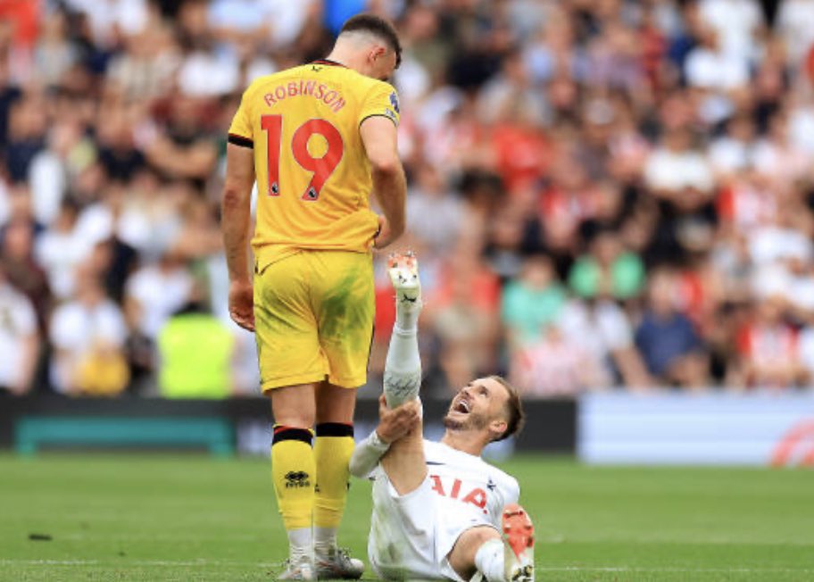 James Maddison mocking the Sheffield United players time-wasting after our second goal 🤣🤍