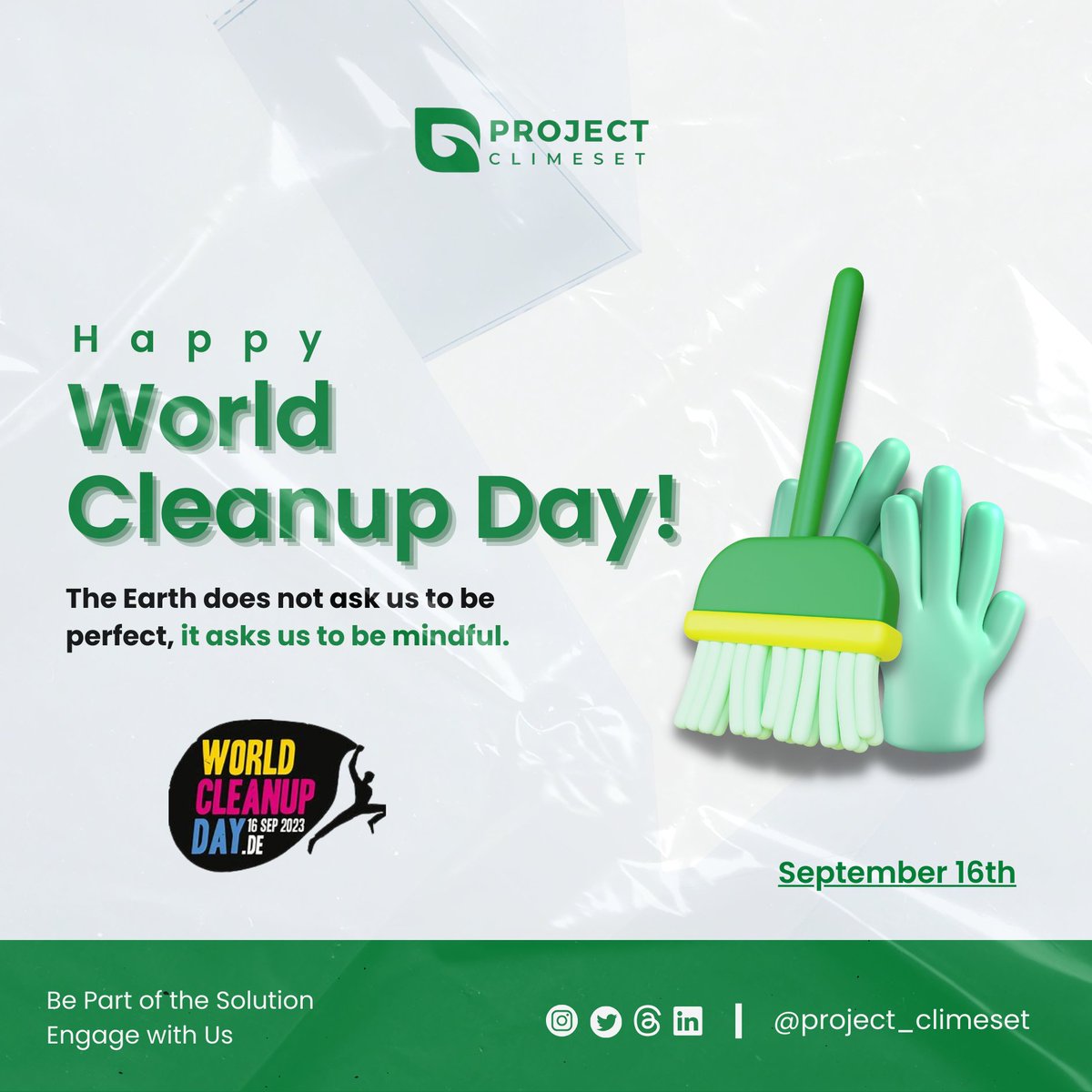 ProjectClimeset's tweet photo. The Earth is what we all have in common.
Join us for an eco-tastic Game Night tonight, by attempting the trivia questions as we celebrate #WorldCleanupDay.
Happy World Cleanup Day!
#BeTheChange #WorldCleanUpDay2023 #ProjectClimeset https://t.co/AjK6fcg23Z