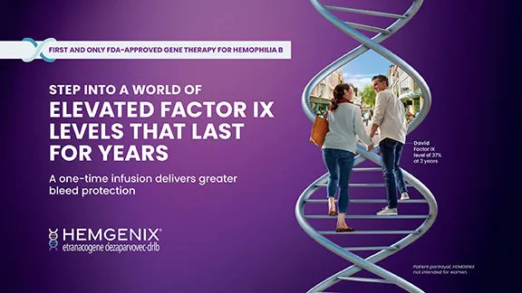 PM360online's tweet image. Congrats to @AbelsonTaylor, a 2023 #PM360Trailblazers Finalist - DTP Campaign. Your work for #CSLBehring's #HEMGENIX helps patients achieve freedom from the burden of hemophilia B. Marvelous work! We'll see you at the Oct. 3 NYC Gala. Tix: bit.ly/3qOHKQB
