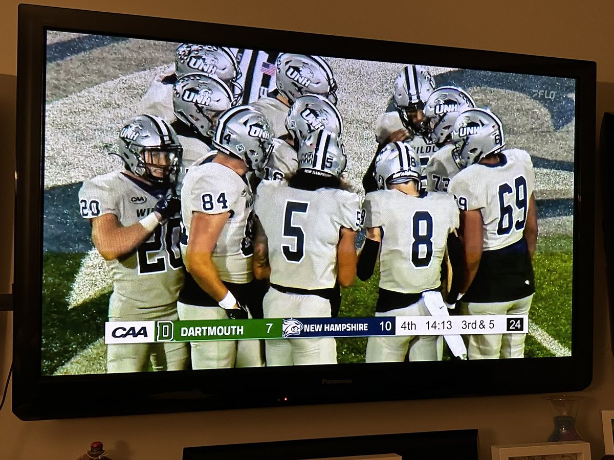 Prime time college football watching our guy <a href="/OfficialCyrus4/">Cyrus McGarrell🇨🇦</a> and the <a href="/NIU_Football/">NIU Football</a> squad taking on Big 10 team Nebraska and our guy <a href="/JFarquharson3/">Joshua “𝘛𝘰𝘯𝘬𝘢” Farquharson †</a> and the <a href="/UNH_Football/">New Hampshire Football</a> squad taking on Dartmouth! Always great to see our guys competing at the next level!