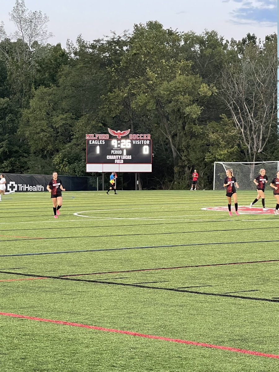 PK scored by our very own senior Marlee Scanlon! Milford is up 1 goal to Oak Hills. <a href="/Milford_Eagles/">Milford Athletics</a>