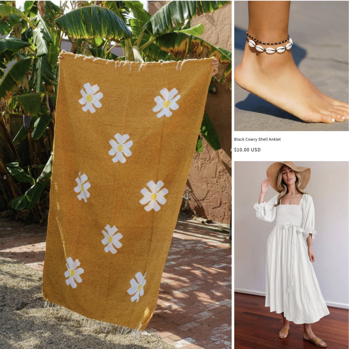 Our Boho Home Decor with Handwoven throw blankets that are perfect for the beach or the bedroom go hand in hand with our fantastic line up of Boho Dresses and Candles. TheLandingWorld.com

#Shelljewelry #bohobeach #bohodecor #tropicaldecor #beachlife #beachliving