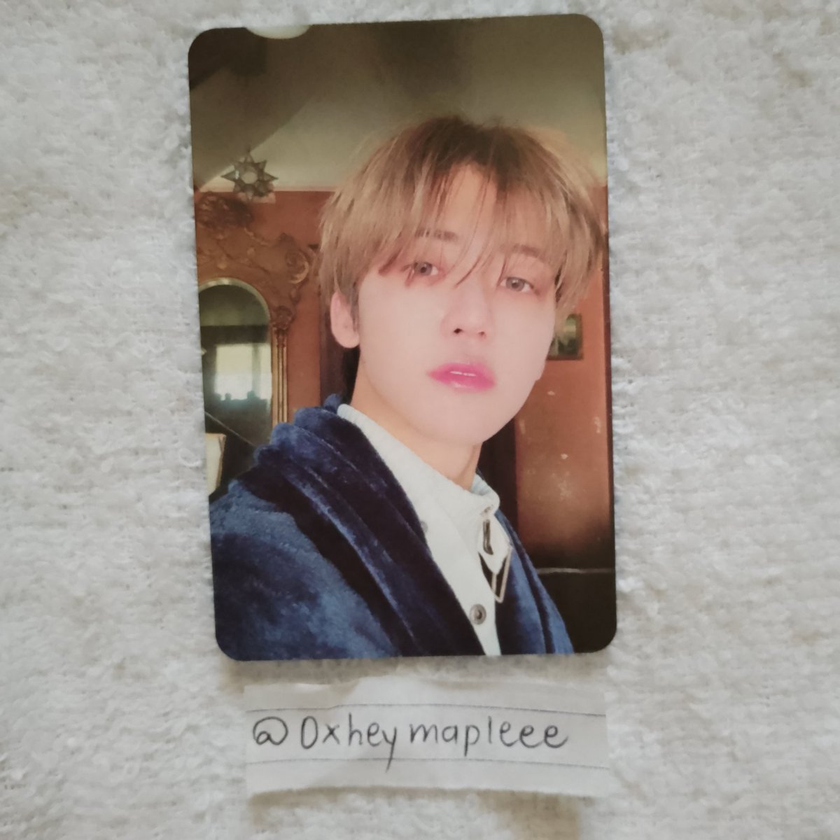 0xheymapleee's tweet photo. @doieki_doieki i have this po to trade haechan pc 🤞🏻🥹 can send vid condi of pc https://t.co/1QfyFLEKb7