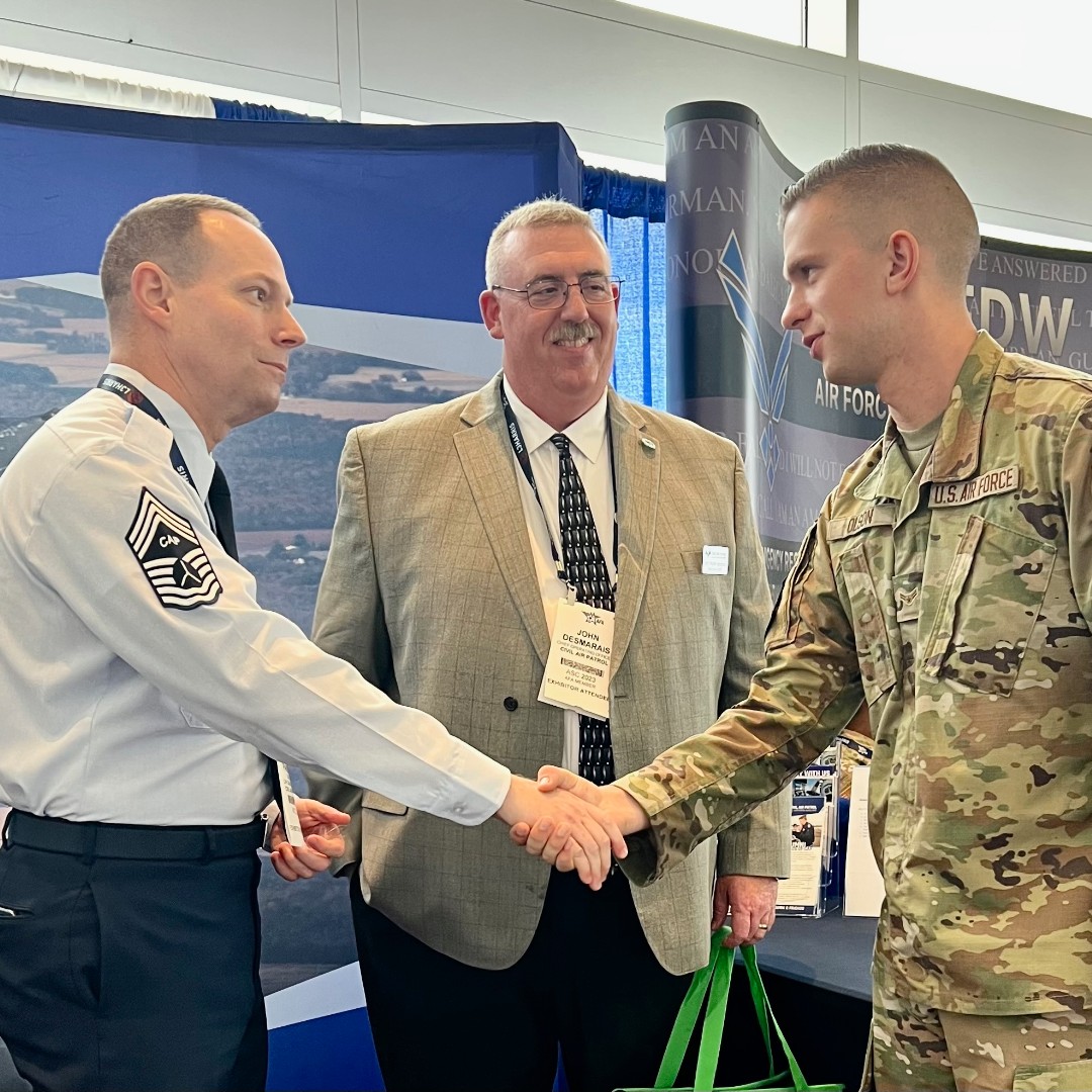 CivilAirPatrol's tweet photo. Our Civil Air Patrol team exhibited at the Air & Space Forces Association's (@AFA_Air_Space) 2023 Air, Space, & Cyber Conference earlier this week in National Harbor, Md.
#CivilAirPatrol #AFASeptember https://t.co/Dw65COQ4HV