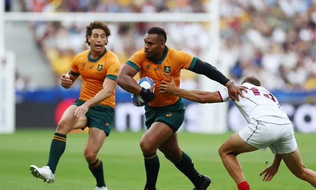 SwaibaApp's tweet photo. Rugby World Cup 2023

Sunday 17 Sept

South Africa v Romania 4pm
Australia v Fiji 6.45pm
England v Japan 10pm

Results
Saturday 16 Sept

Samoa 43-10 Chile
Wales 28-8 Portugal
Ireland 59-16 Tonga

#RWC, #RWC2023, #RWC23, #NZLNAM, #IRETON,  #WALPOR, #ENGJAP  #AUSFIJ #RSAvsROM https://t.co/wgrBBp3tpL