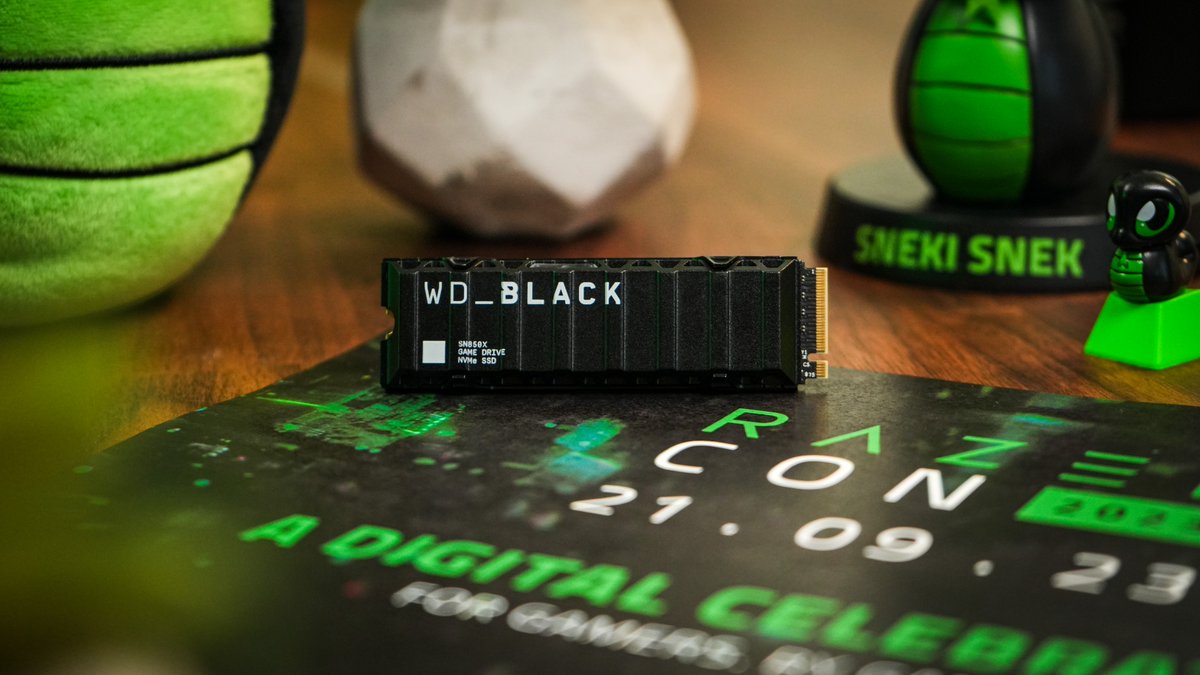 Celebrate #RazerCon2023 with a giveaway from @WD_BLACK. Here's your chance to take home a 2TB SN850X and a Razer DeathAdder V3. To enter, simply:

▶ Follow <a href="/Razer/">R Λ Z Ξ R</a> &amp; @WD_BLACK
▶ Like and share this post
▶ Tag a friend

Giveaway ends during RazerCon, September 21st, 10AM PDT.