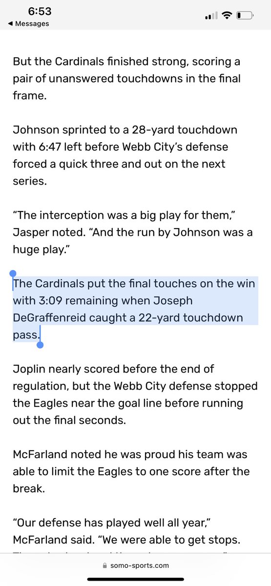 Joseph_D_0734's tweet image. A great win for Webb this week 🏈