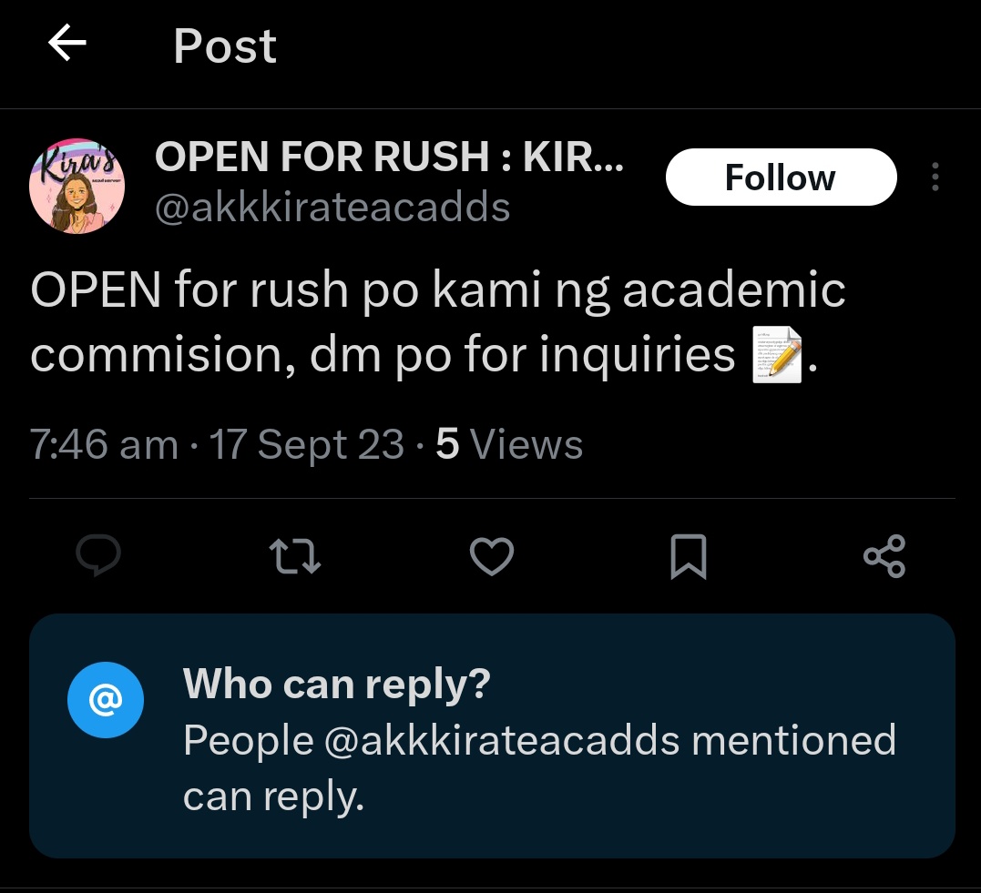 bvgborg's tweet image. huy ang lala mo haha kahit posted ka na patuloy ka parin?? sa mga mag papacomms and titingin sa tags, iwasan nyo yan!!

tags: lf commissioner, assignment help, essay, module, ppt, writing, reflection paper, research, book movie review, rush acad comms

#acadcommision #acadcomms