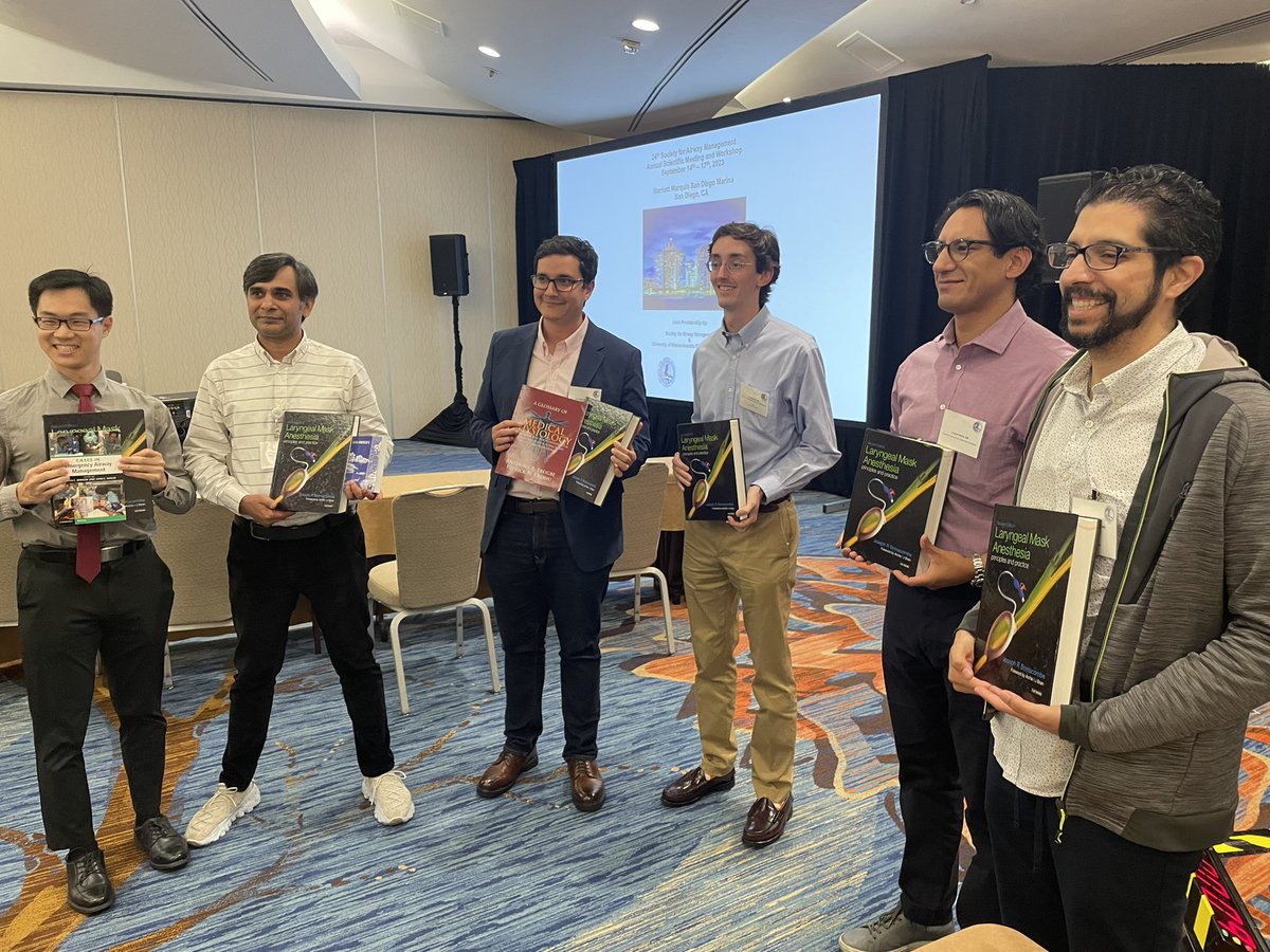 Matteo Parotto, MD PhD (@matteoparotto) on Twitter photo Congratulations to the advanced airway management fellow @uhn <a href="/UofTanesthesia/">Department of Anesthesiology & Pain Medicine</a> Dr. Santiago ChaverraKornerup on winning airway jeopardy with his team at SAM2023 #sammeeting2023 <a href="/SAMHQglobal/">SAMHQGlobal</a> <a href="/docperin/">Daniel Perin</a> <a href="/ladyteemd/">tracey straker</a> <a href="/bmansari1/">Bilal Ansari</a> @uoft_OHNS Congratulations to the advanced airway management fellow @uhn <a href="/UofTanesthesia/">Department of Anesthesiology & Pain Medicine</a> Dr. Santiago ChaverraKornerup on winning airway jeopardy with his team at SAM2023 #sammeeting2023 <a href="/SAMHQglobal/">SAMHQGlobal</a> <a href="/docperin/">Daniel Perin</a> <a href="/ladyteemd/">tracey straker</a> <a href="/bmansari1/">Bilal Ansari</a> @uoft_OHNS
