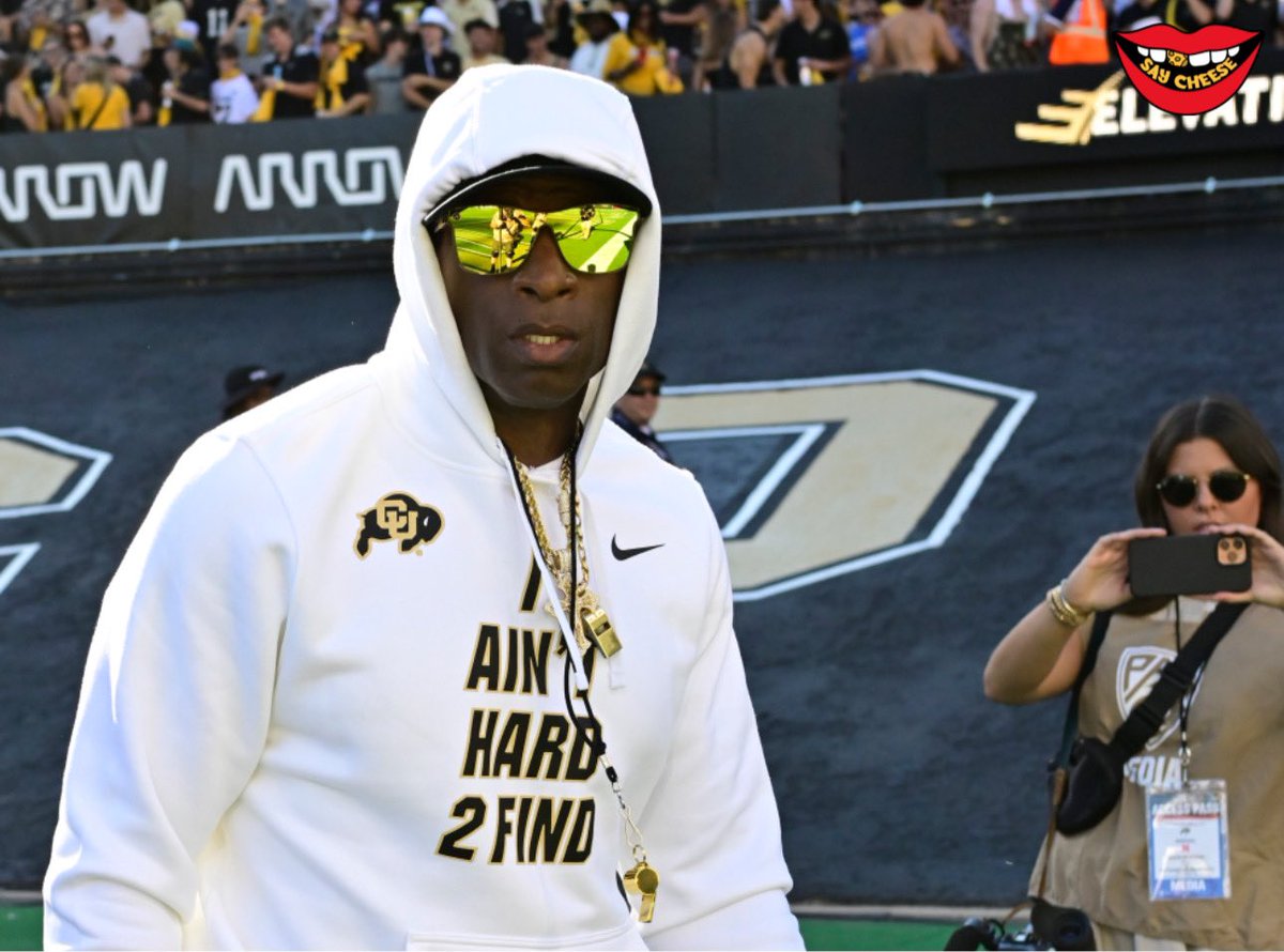 SaycheeseDGTL's tweet image. Coach Prime launched a line of custom sunglasses. He handed them out to the team, which went viral &amp;amp; then he also gave them to Stephen A. Smith, Shannon Sharpe, Pat McAfee, and The Rock on TV And sales EXPLODED. Deion says the company did $1.2 million in sales yesterday alone.