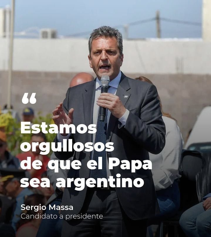 #MassaPresidente2023 
#TodosConFrancisco
#FranciscoConNosotros 
<a href="/Pontifex_es/">Papa León XIV</a> <a href="/SergioMassa/">Sergio Massa</a> 🇦🇷❤️