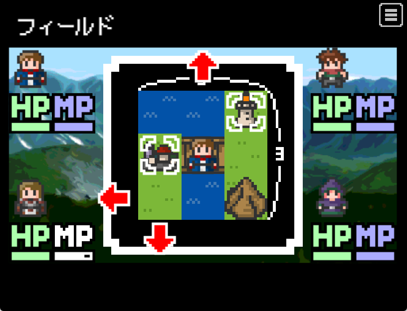 panic_apple's tweet photo. 3x3SAGA【3x3マスRPG】ver1.1.3を公開しました！
グラフィック面をパワーアップした上に、高速戦闘早送りを導入しました。
そしてこれのAndroid/iphoneでのアプリ化が決定しました！
そちらもよろしくお願いします。
https://t.co/RcaK7inFaC
https://t.co/5sG5kh6GUf
#プレミアムツクールデー https://t.co/TOb5JubiLJ