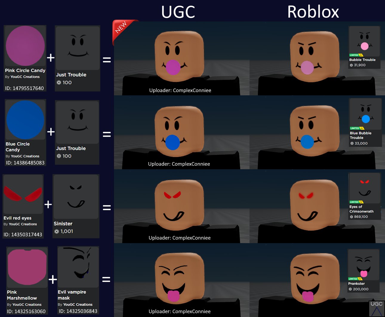 How Roblox limited faces are made… 