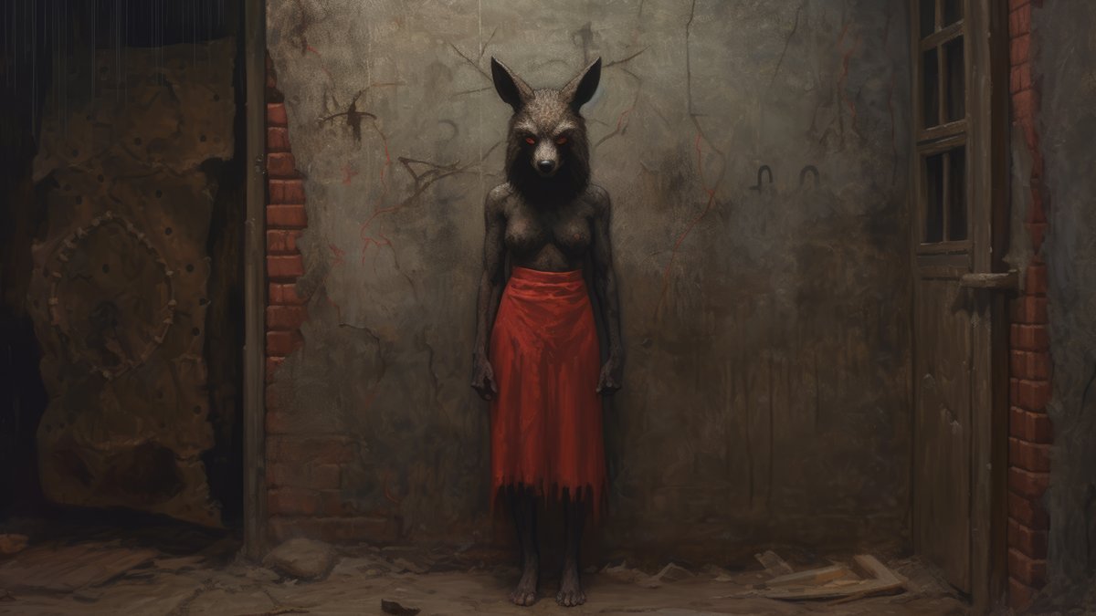decimate_com's tweet photo. What kind of game would this be? 
Pin the tail on the donkey!

#aiart #midjourney #indiegamedev #demonseed https://t.co/P3bvGFOyG9