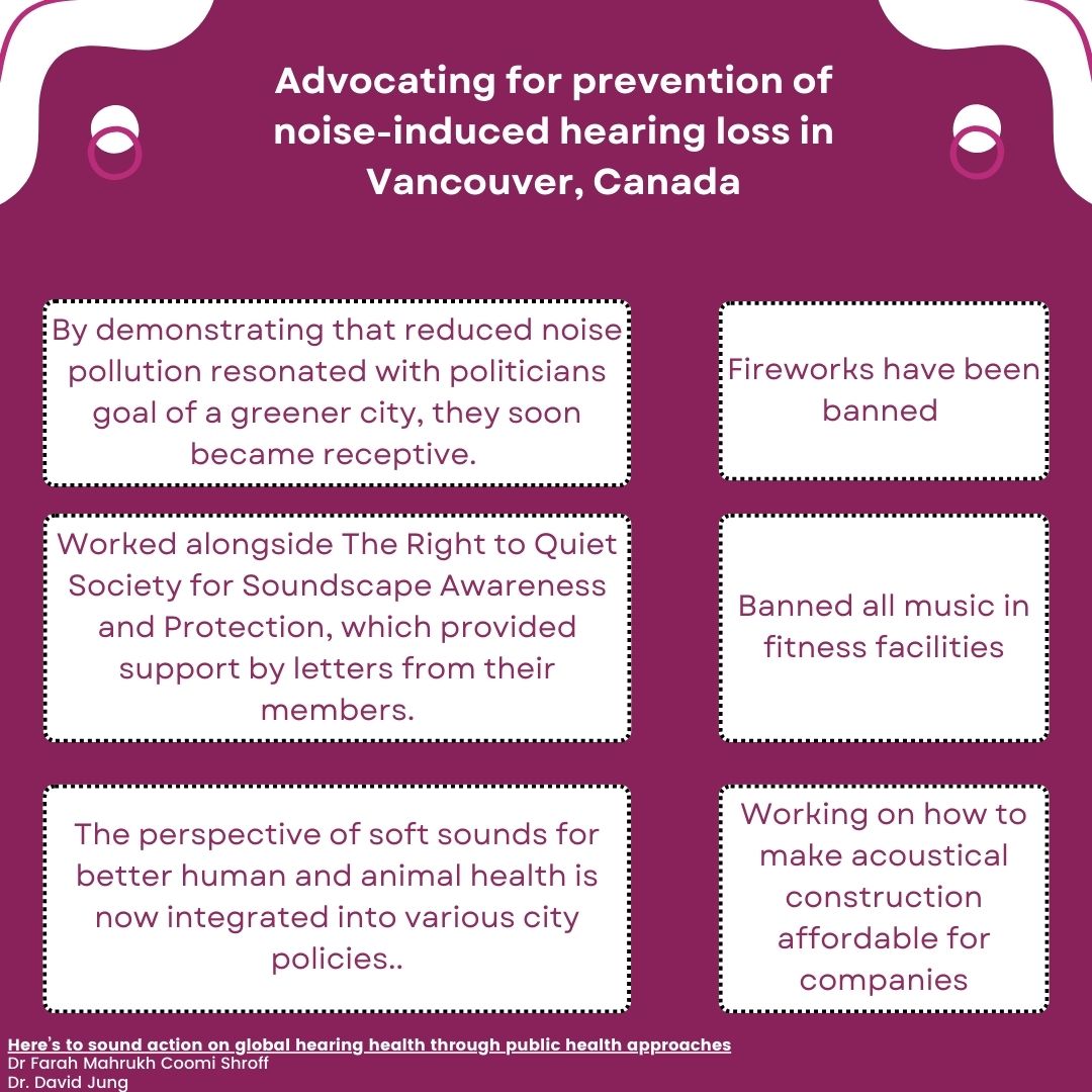 Learn more about solutions to global hearing health by visiting the paper, authored by Dr. Farah Shroff and Dr. David Jung, linked in our bio!
