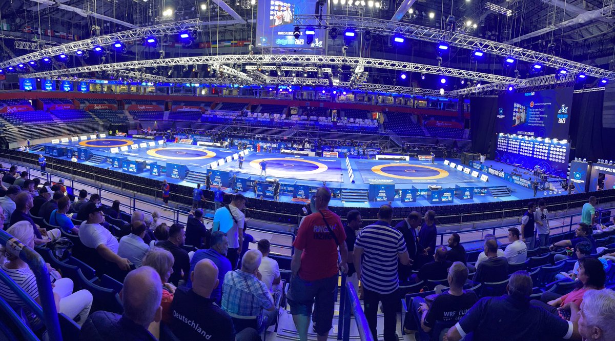 BenEaslick's tweet photo. #WrestleBelgrade
Day 1 in the books
Fantastic wrestling today. Looking forward to more action tomorrow. https://t.co/D4O5kB83kb