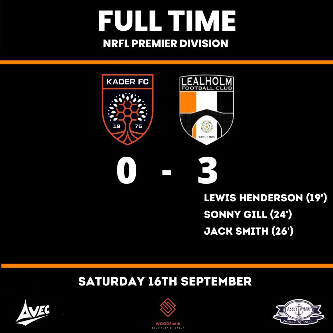 LealholmFc's tweet photo. 𝗥𝗘𝗦𝗨𝗟𝗧

🟠⚫️ https://t.co/Zsx8fCYfgj