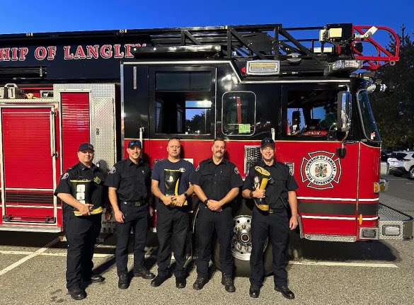 TLFDFire's tweet photo. This weekend members from the TLFD will be out “shaking the boot” at several locations throughout the Township to collect donations in support of Muscular Dystrophy Canada. We thank everyone for their continued support @LangleyTownship @TOLFireFighters @TLFCS @MD_Canada https://t.co/hZENDrtadA