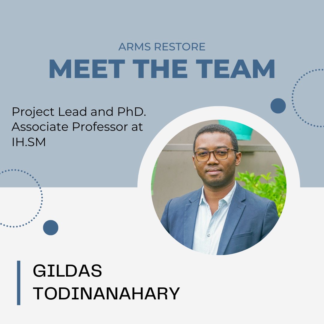 MEET THE TEAM! 

Dr. Gildas Todinanahary is currently a Project Lead for ARMS Restore as well as a Senior lecturer at the Fishery and Marine Science Institute (IH.SM) of the University of Toliara.
#BlackinMarineScience #WIOMSA #coralreefs